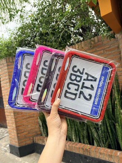 Portapatente de Colores Patente Mercosur