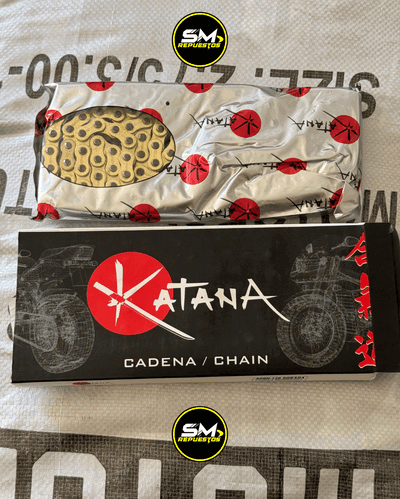 Cadena 428H 136L Dorada Katana