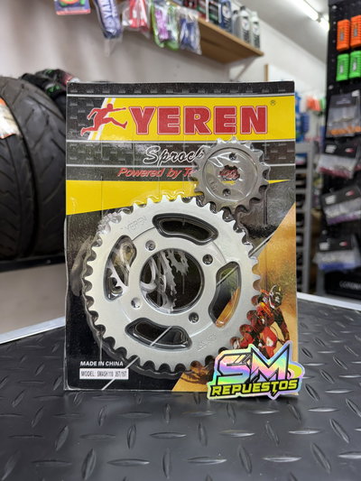 Corona y Piñon Gilera Smash 110cc. 35/15T YEREN 