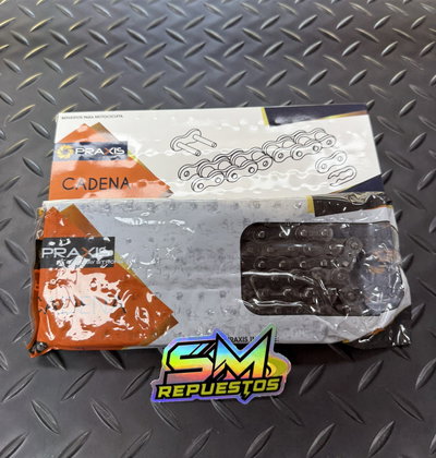 Cadena 428H 118L Negra PRAXIS