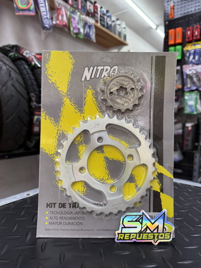 Corona y Piñon Gilera Smash 34/14T NITRO PRO