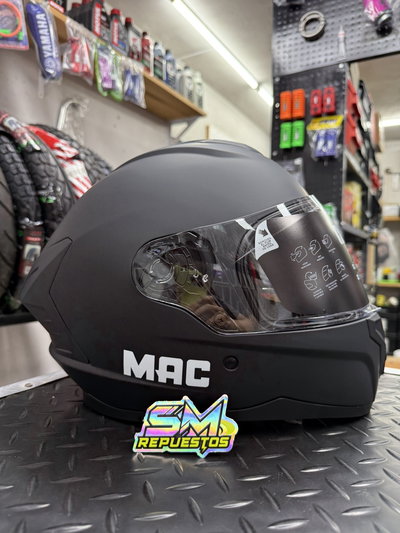 Casco MAC 801 Starter Solid Negro / Mate