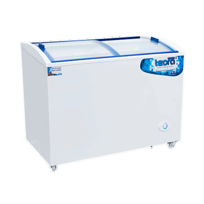 Freezer Teora tapa de vidrio curvo FH350CI PRO