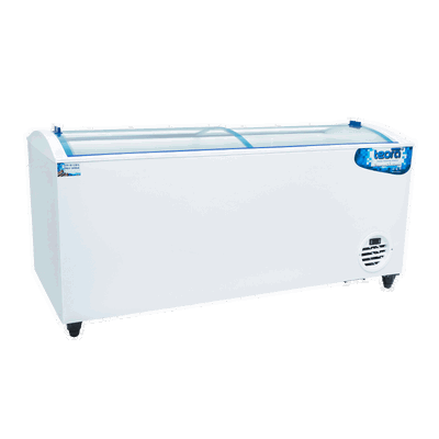 Freezer Teora tapa de vidrio curvo FH900C PRO