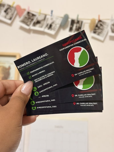 Tarjetas personales x20