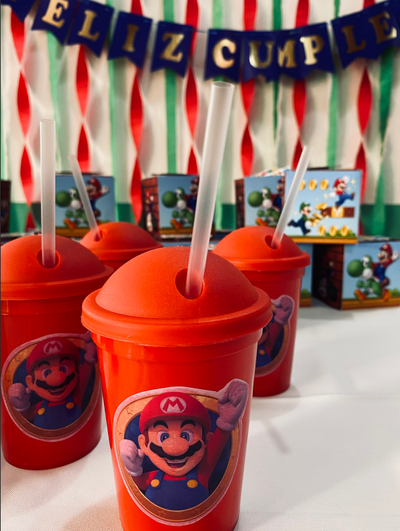 Vasos souvenirs con sticker
