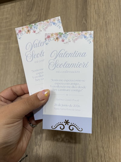 Tarjetas con troquel 