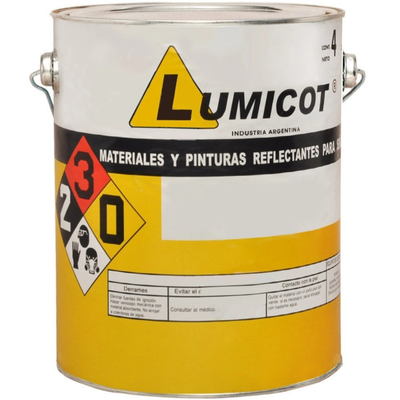 Pintura Vial Acrílica Amarilla Lumicot 18 Lt