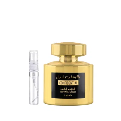 Decant Lataffa Confidential Private Gold EDP
