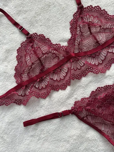 CONJUNTO BALI -bordo-