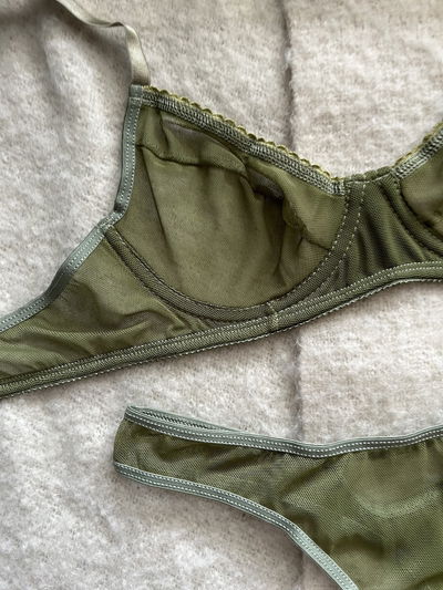 SET SARAH VERDE OLIVA