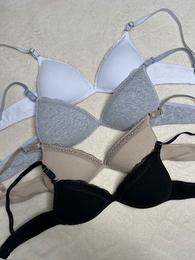 CONJUNTO SOFT ALGODON CON PUNTILLA -4 TALLES-