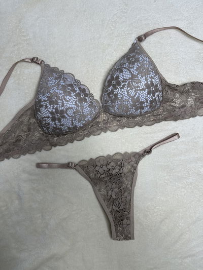 CONJUNTO SOFT ENCAJE -4 TALLES-