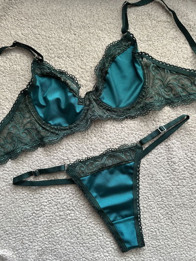 SET IRIS MICROFIBRA -verde-