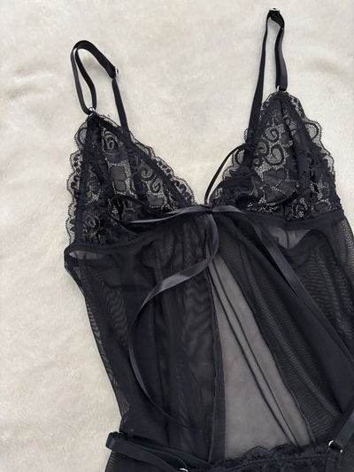 CAMISOLÍN -puntilla y microtul-