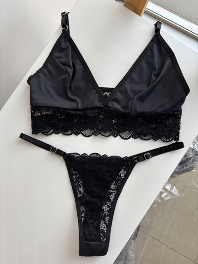 SET BRALETTE PUNTILLA -4 talles-