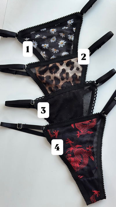 Less regulable microtul estampadas 