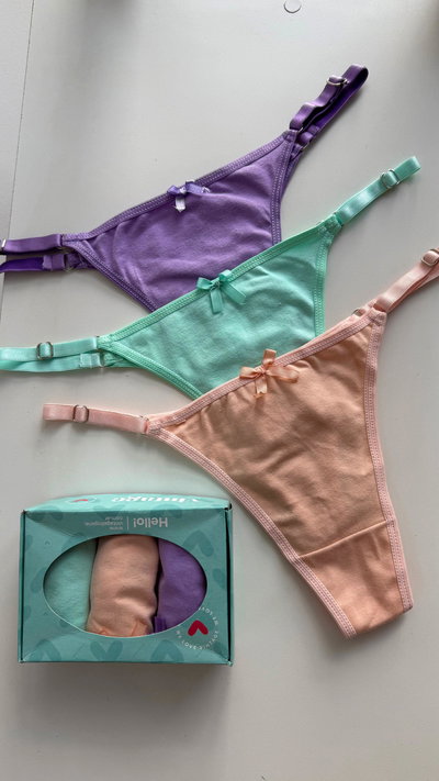PACK X3 LESS REGULABLES LISAS CLASICAS 4474 (ROSA - LILA - AQUA)