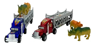 Juguete camión a fricción con animales