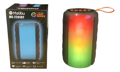Parlante portatil led RGB Malibu