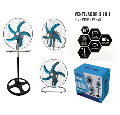 Ventilador 18", 3 en 1