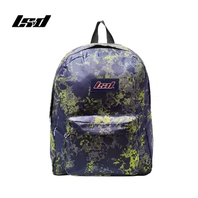 Mochila LSyD 16" estampada verde