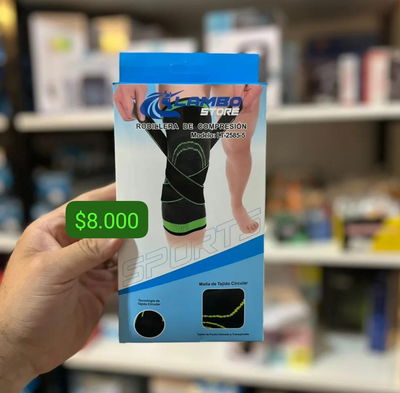 Rodillera de compresión ajustable