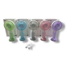 Mini ventilador de mano recargable con base