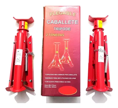 Caballetes plegables x2 de 2 toneladas