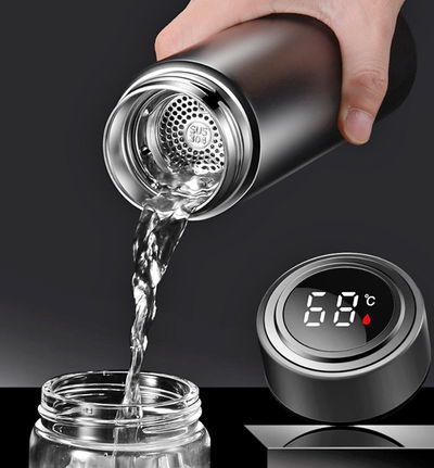 Botella termica 500ml con sensor de temperatura