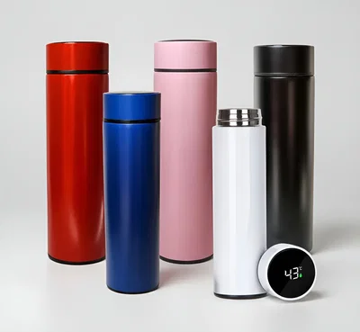 Botella termica 500ml con sensor de temperatura