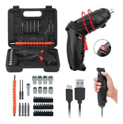 Destornillador inalambrico recargable 47pcs