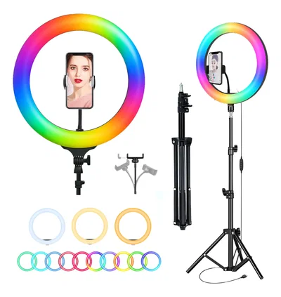 Aro de luz RGB con tripode