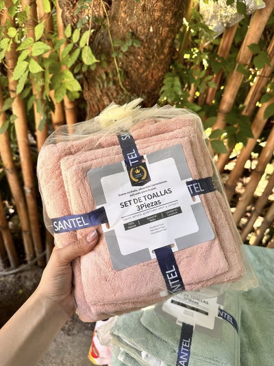 set 3 toallas secado rapido microfibra