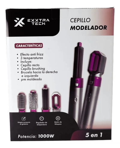 Cepillo modelador 5 en 1