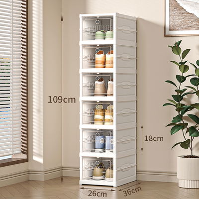 Zapatero organizador plegable de 6 niveles