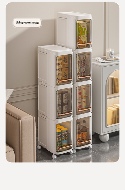 Organizador Slim Multiuso - 3 Niveles Plegable con Ruedas