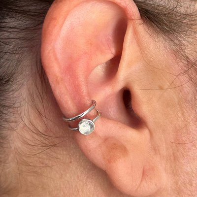 Aro cuff con opalina 