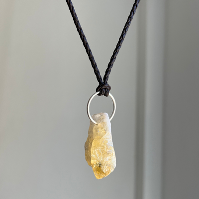 Argolla rústica con citrino