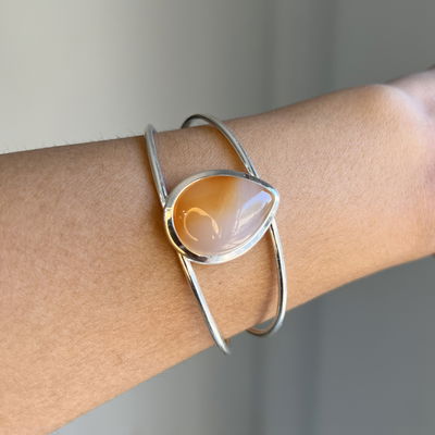 Esclava gota ágata cornalina