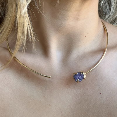 Choker drusa amatista