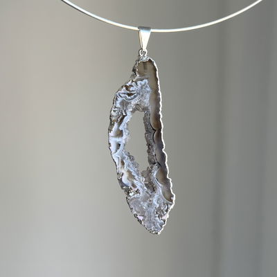 Geoda ágata natural con baño