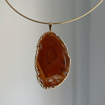 Chapa ágata marrón