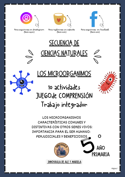 Los microorganismos para 5º año