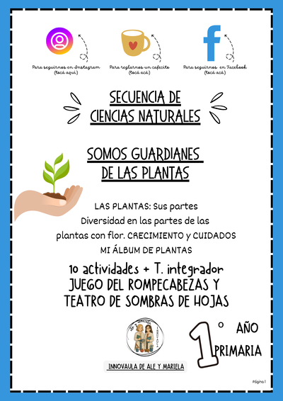 Las plantas para 1º año