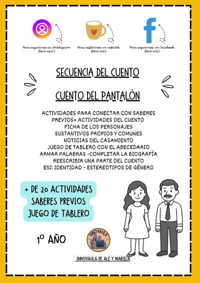 El cuento del pantalón para 1º año