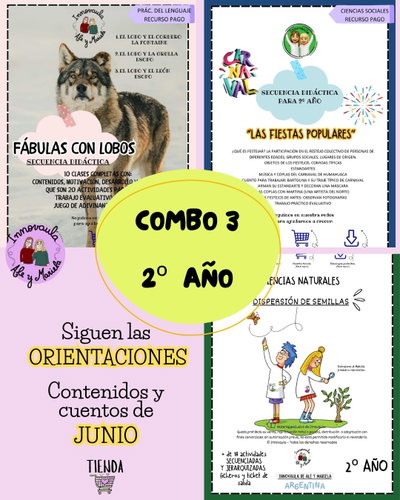 COMBO 3 para 2º año (PDL,Cs.Soc.yCs.Naturales)