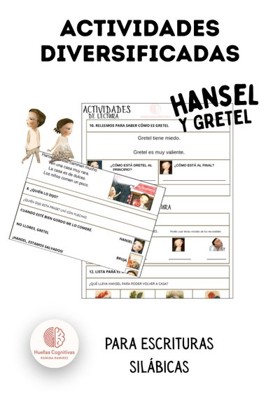 Hansel y Gretel.20 actividades diversificadas 3°año