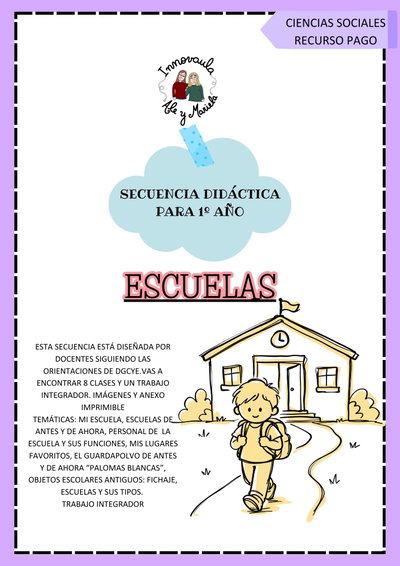 Secuencia de 1º Las escuelas 
