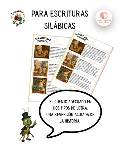Las aventuras de Pinocho -Cuento acotado para evitar la fatiga de la lectura